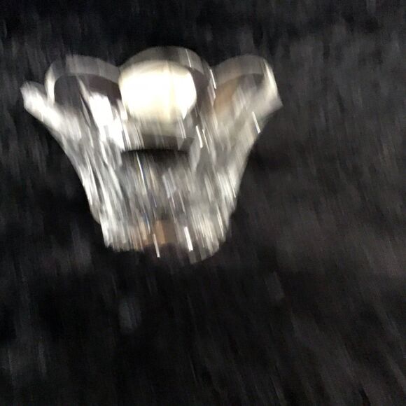 3 Lead Crystal 24% Votive Candle Holder Flower Petal Shaped Made in the USA - Picture 5 of 9